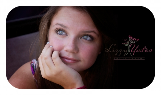 This beautiful blue eyed senior in a photography session in Little Rock