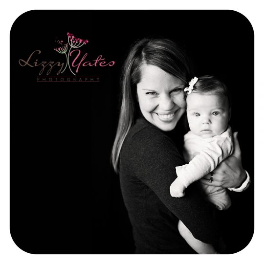 Black and White Family Portraits in Little Rock Arkansas capturing a mother and her baby