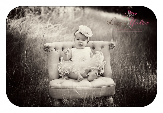 Classic Black and White Photograph of 1 year old in Little Rock Arkansas