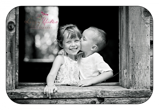 Sweet Siblings during a custom photography session in North Little Rock Arkansas in Burns Park